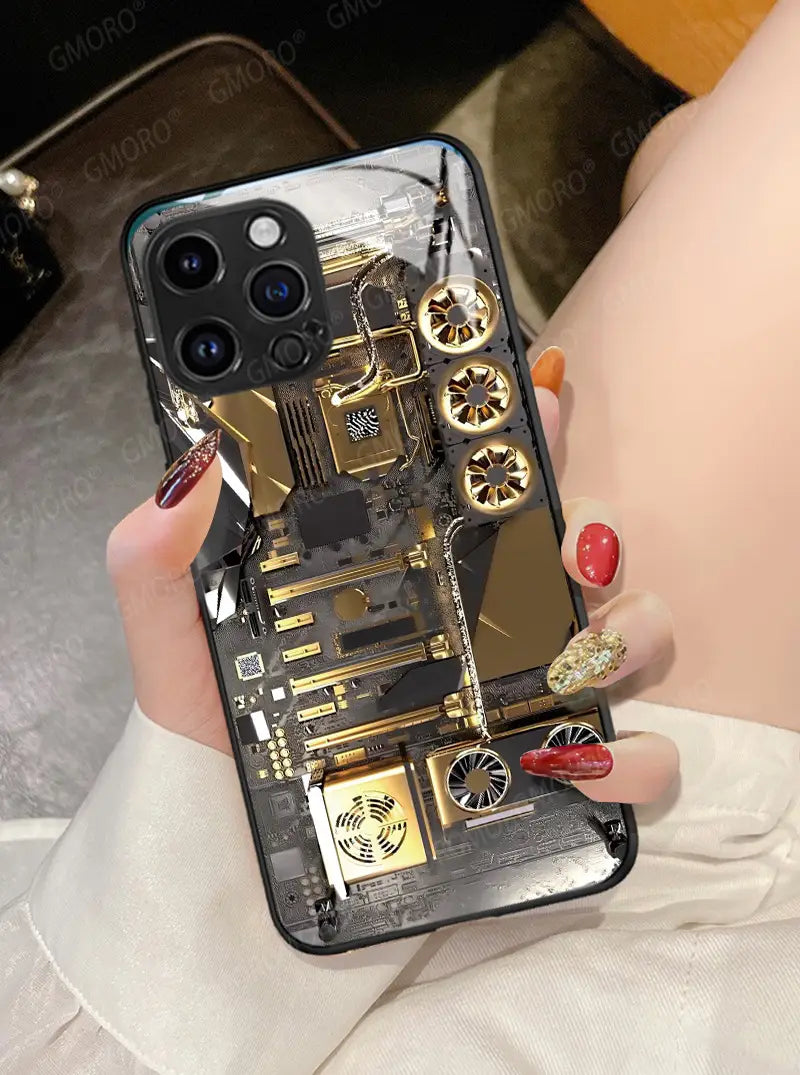 Trendy Circuit Board Design Apple Iphone 14 & 15 Phone Case