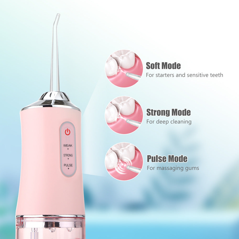 220ml Hand-Held Electric 3-Speed Water Jet Dental Floss Teeth Set - Pleasures and Sins   Pleasures and Sins