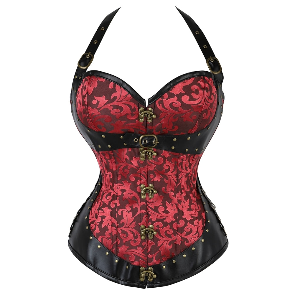 Ladies Luxury Sexy Gothic Corset Lingerie Shapewear Leather Corset - Pleasures and Sins   Pleasures and Sins