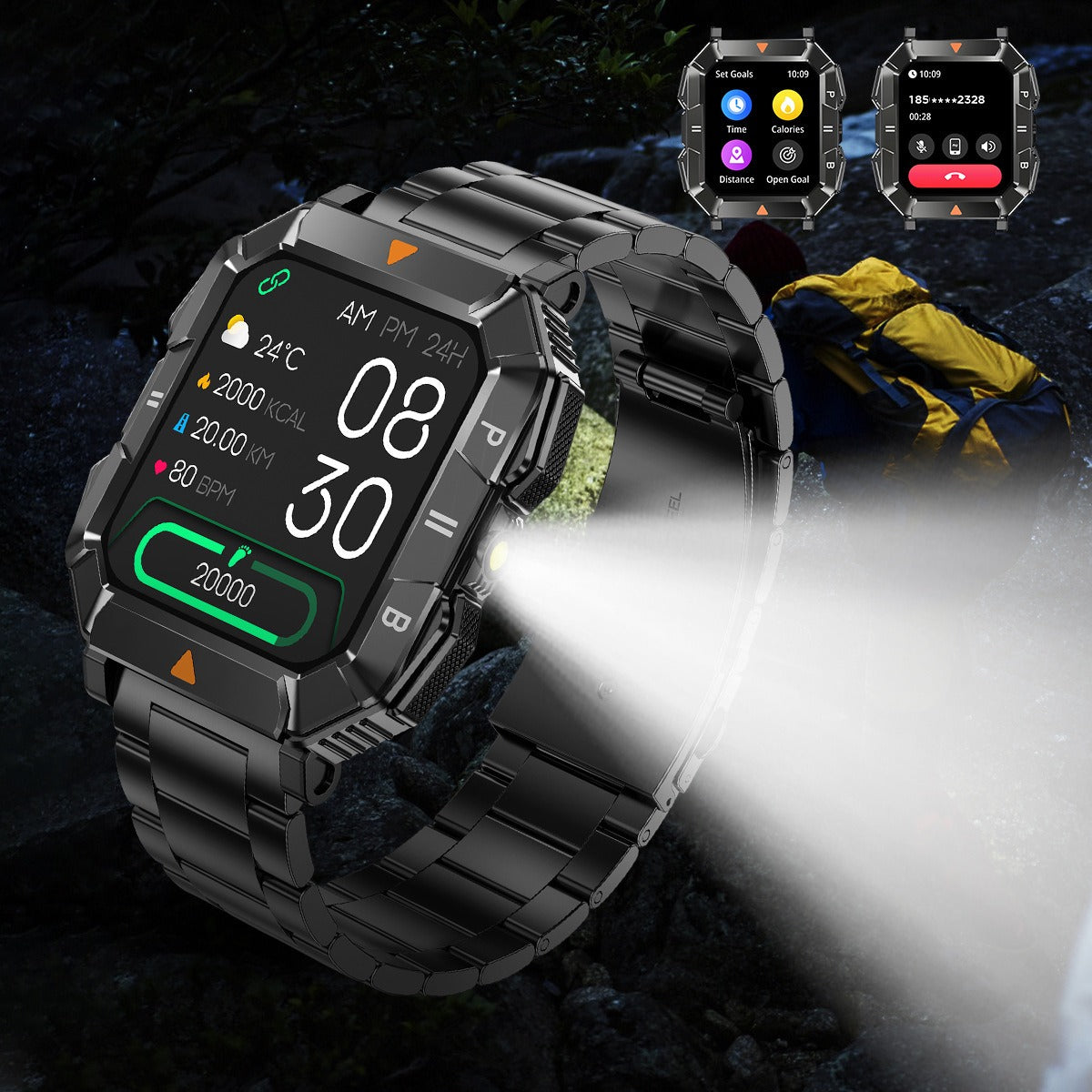 Smartwatch Bluetooth waterproof heart rate oxygen monitoring