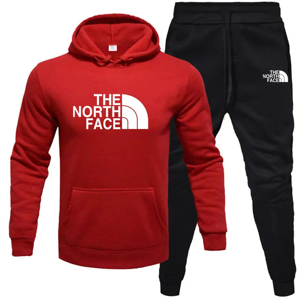 North Face Bedruckter Fleece Hoodie und Jogger Set