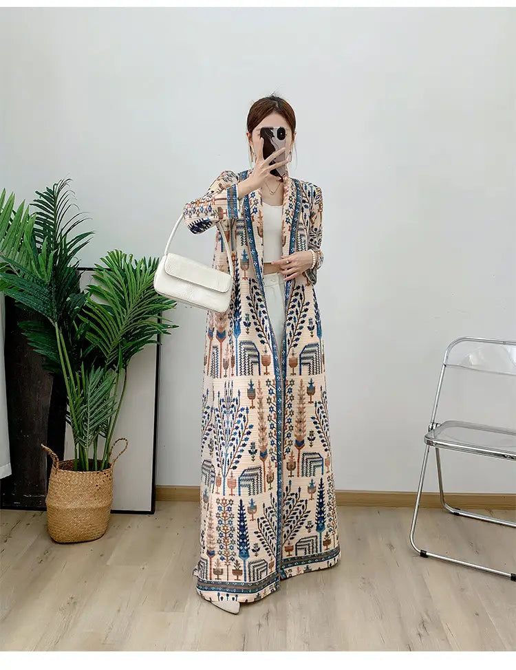 Long Skirt Fashionable and Elegant Pleated Dress Long Arab