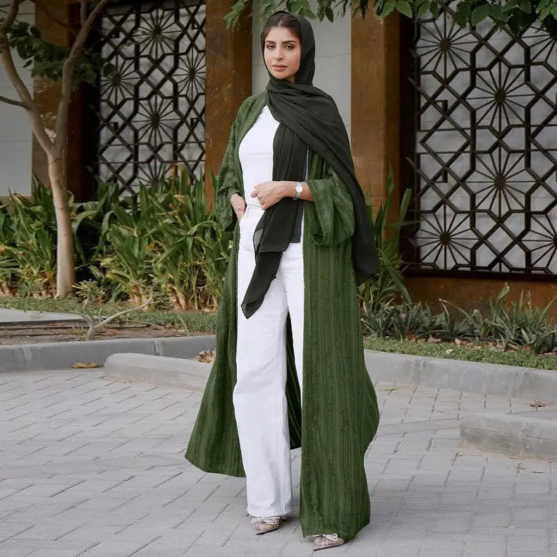 Ramadan Eid Djellaba Abaya Long Sleeve Muslim Dress