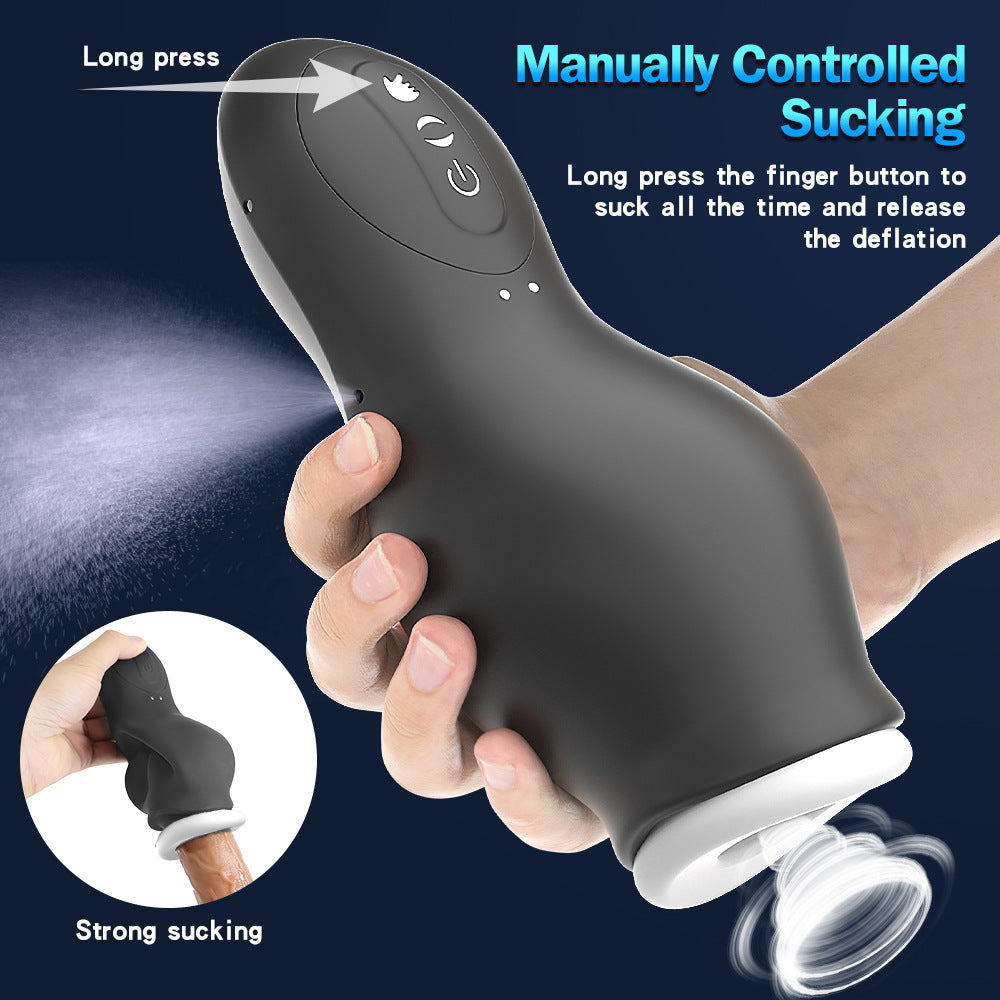 Male Automatic Suction Cup Vibrating Sucking Massager Penis Exerciser - Pleasures and Sins   Pleasures and Sins