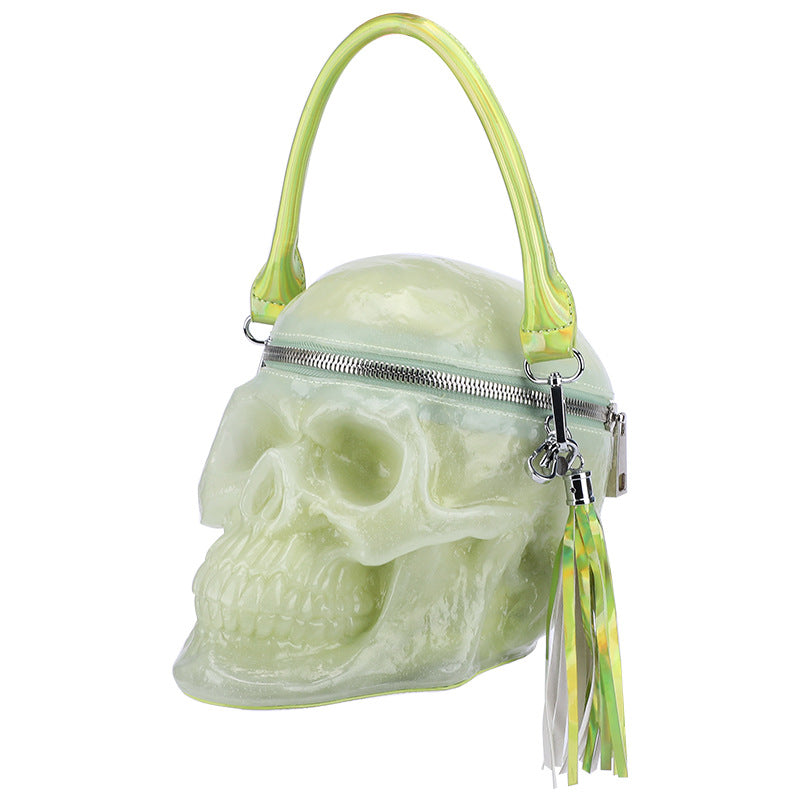 3D creative skull shape shoulder messenger silicone bag - Pleasures and Sins   Pleasures and Sins