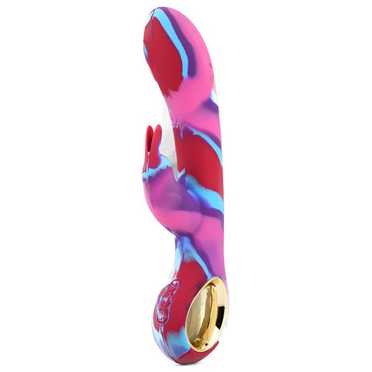 Rainbow Sex Toy Silicone Womens Vibrator 10 Frequency Heating Vibrator - Pleasures and Sins   Pleasures and Sins