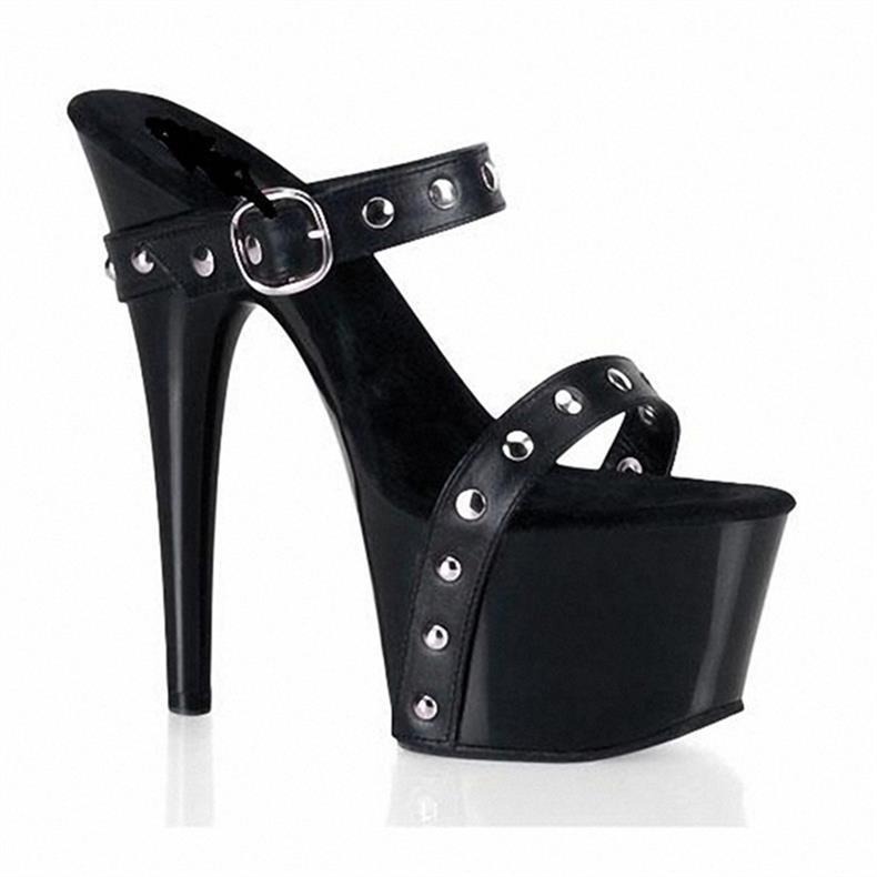 New All-match Ladies High Heel Rivet Sandals - Pleasures and Sins   Pleasures and Sins