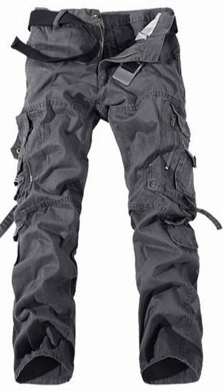 Mens Military Cargo pants Multi-pocket loose cotton trousers - Pleasures and Sins   Pleasures and Sins