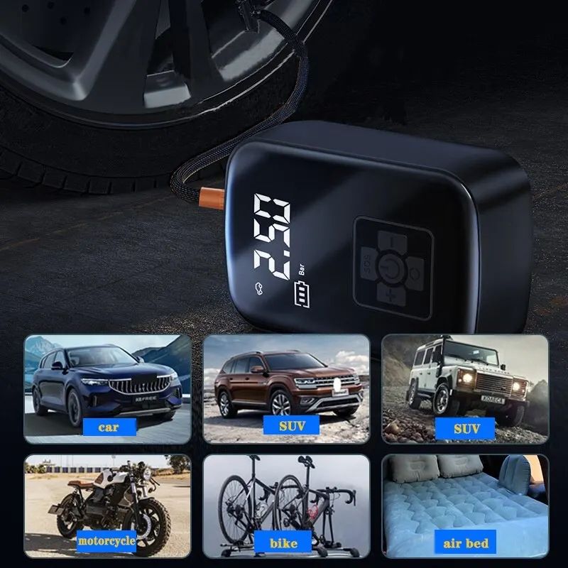 Car mounted wireless mini inflation pump high-pressure air pump - Pleasures and Sins   Pleasures and Sins