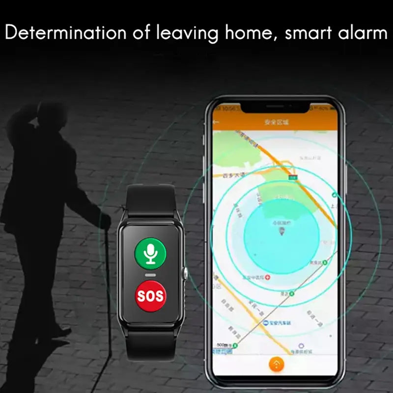 Sos Elderly Gps Positioning Watch Locator with Heart Rate