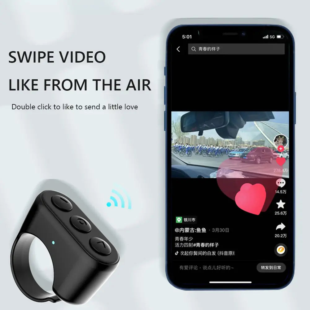 Bluetooth Fingertip Controller For Tik-tok Short Video