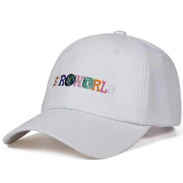 Travis Scott Astroworld Embroidered Cotton Baseball Caps - Pleasures and Sins   Pleasures and Sins