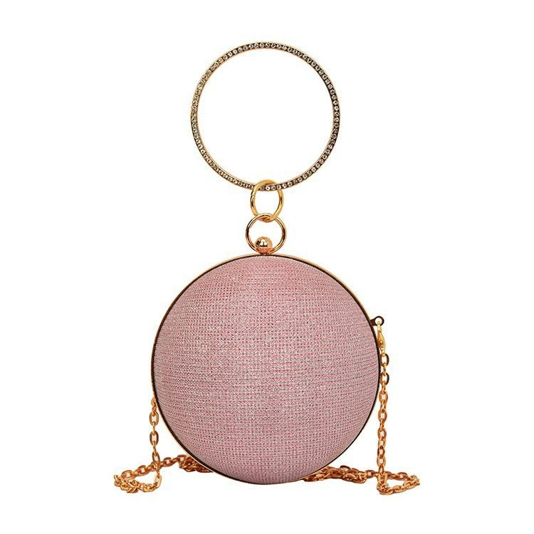 Womens Spherical Evening Bag Round Diamond Starry One Shoulder Bag - Pleasures and Sins   Pleasures and Sins