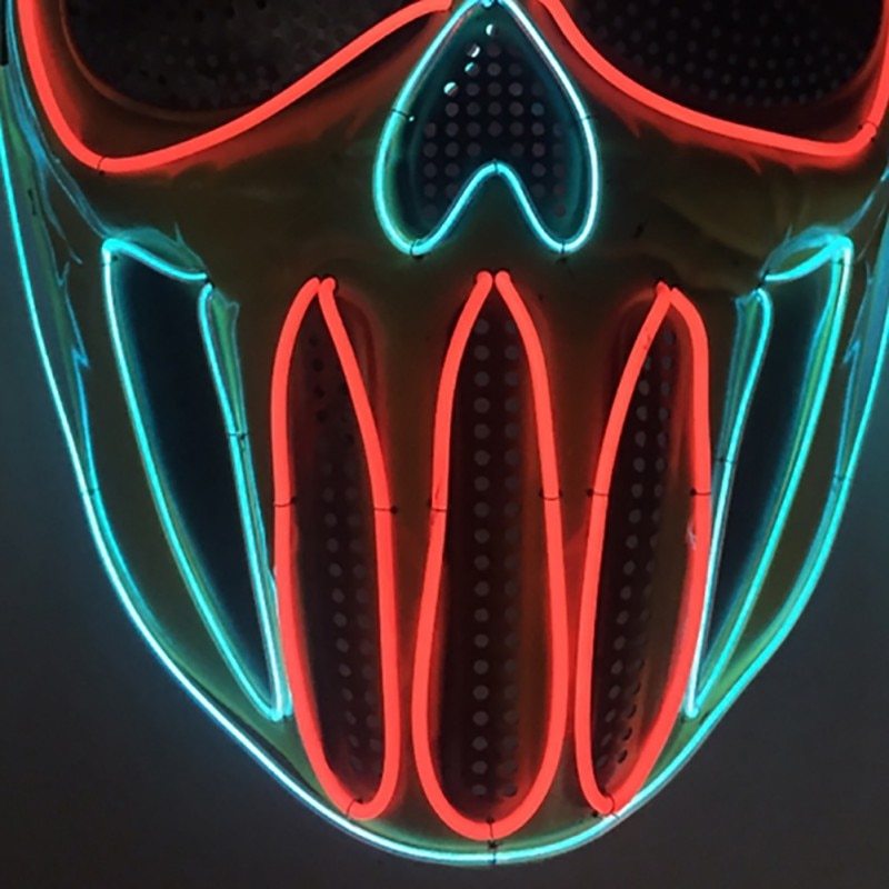 Halloween Light Up UV Mask