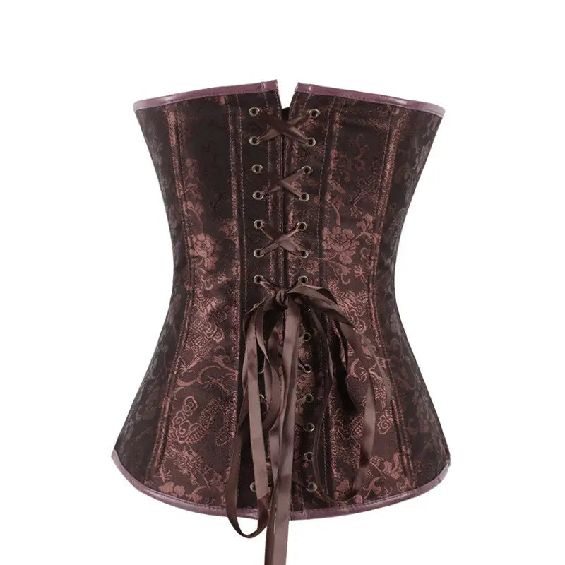 Steampunk-Korsett aus Jacquard-Leder