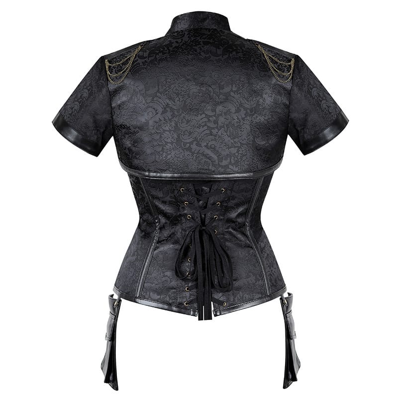 Steampunk Sexy Corset Women Corset Shawl Tops Punk