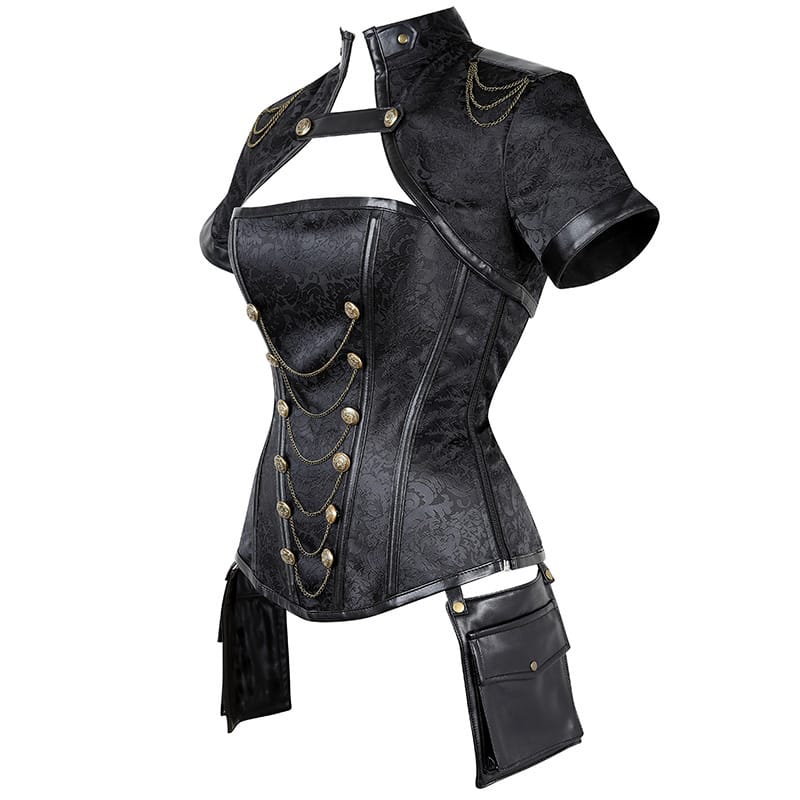 Steampunk Sexy Corset femmes Corset châle hauts Punk