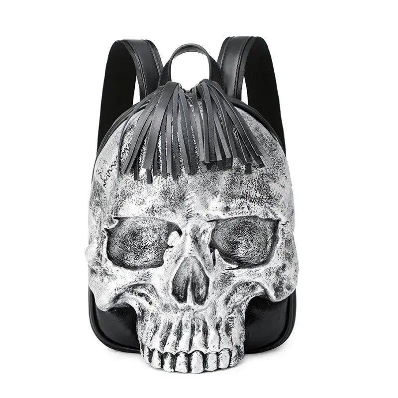 Embossed Three-dimensional Backpack Punk Skull Backpack