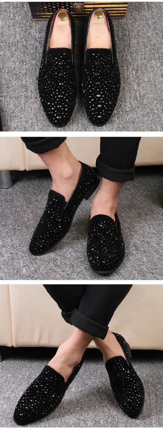 Mens Studded Slip On Smart Loafer Style Shoe