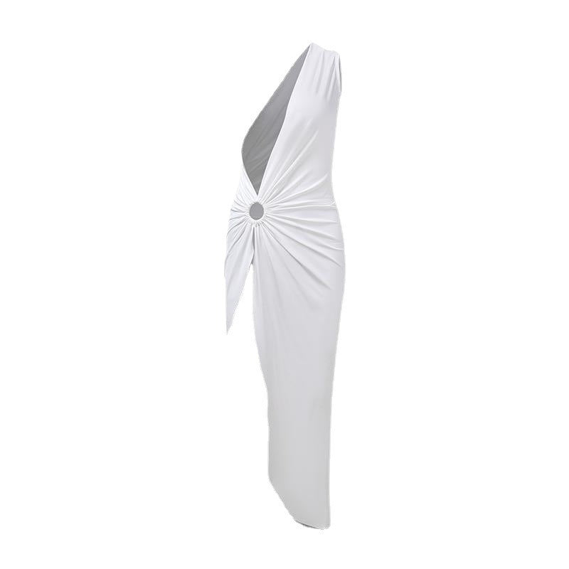 One Shoulder Irregular Dress Womens Vacation Elegant and Sexy Dress - Pleasures and Sins   Pleasures and Sins