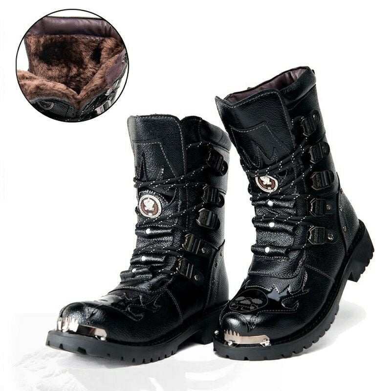 Men's New Versatile High-top Men's Punk, Goth Boots