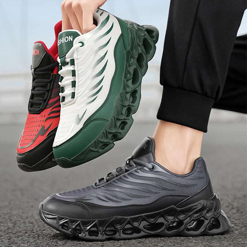 Men's Lace-up Sneakers Thick-soled Vulcanized Casual Shoes