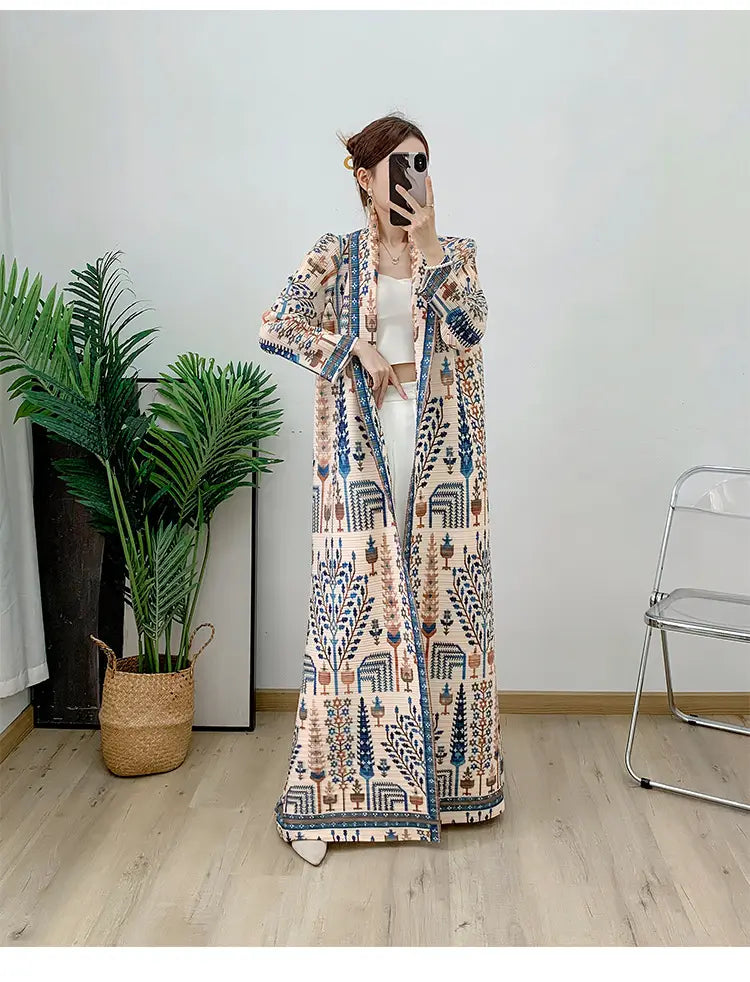 Long Skirt Fashionable and Elegant Pleated Dress Long Arab