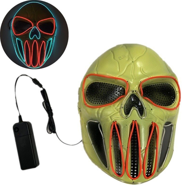 Halloween Light Up UV Mask