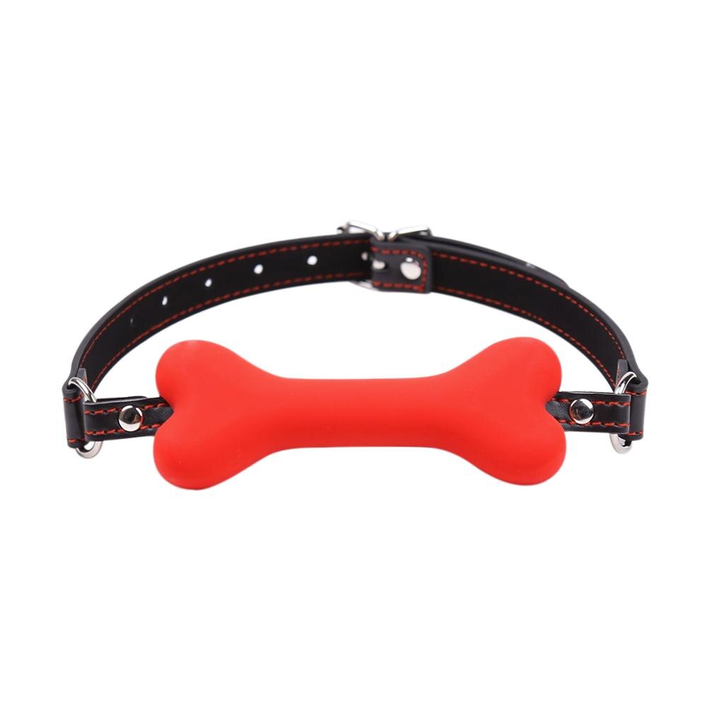 Dog Bone Mouth Gag Harness Erotic Silicone Gag Bdsm Products - Pleasures and Sins   Pleasures and Sins