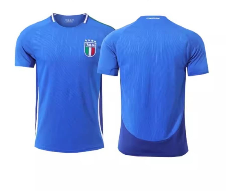 2024 Italia Euro National Team Jersey Football Uniform Blue