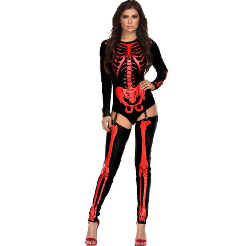 Halloween Cosplay Costume Crâne Zombie Uniforme