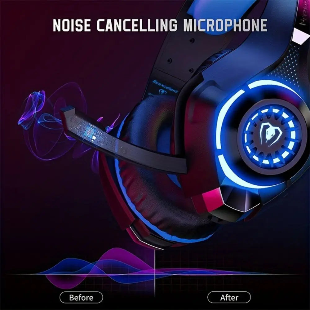 Gaming Wired Earphones with Illuminated Rgb Earphones