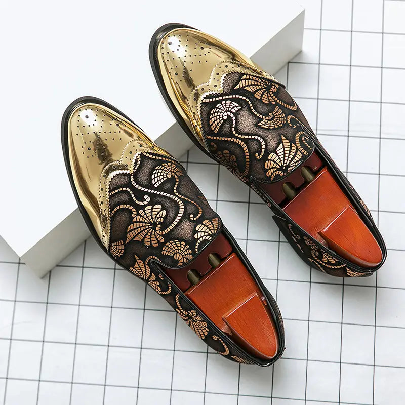 Stylish Fabric Low Top Slip On Men’s Formal Shoes