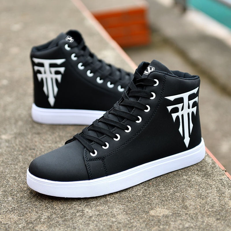 Mens casual high top board shoes lace up running shoes - Pleasures and Sins   Pleasures and Sins