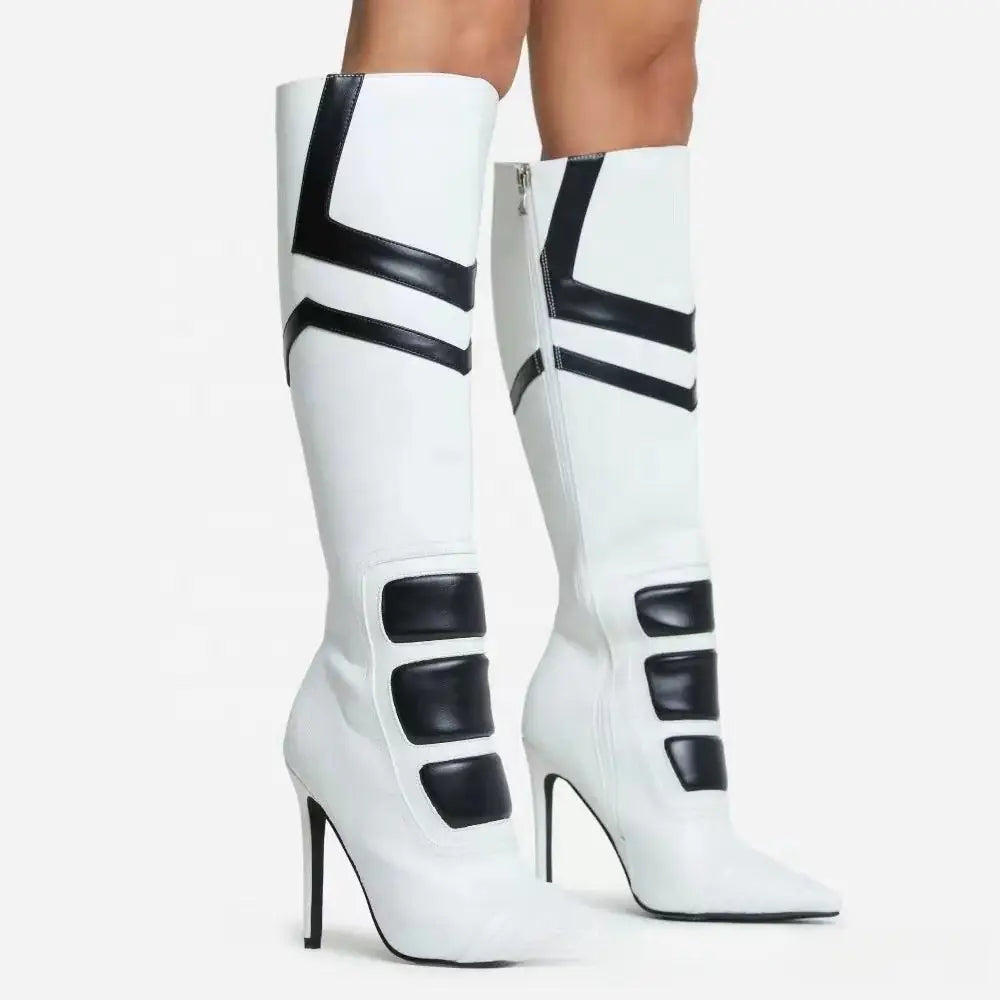 Black And White Color New for 2024 Fashion Boots Women’s