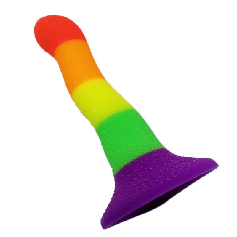 Rainbow Pride Colour Special Shaped Silicone Butt Plug