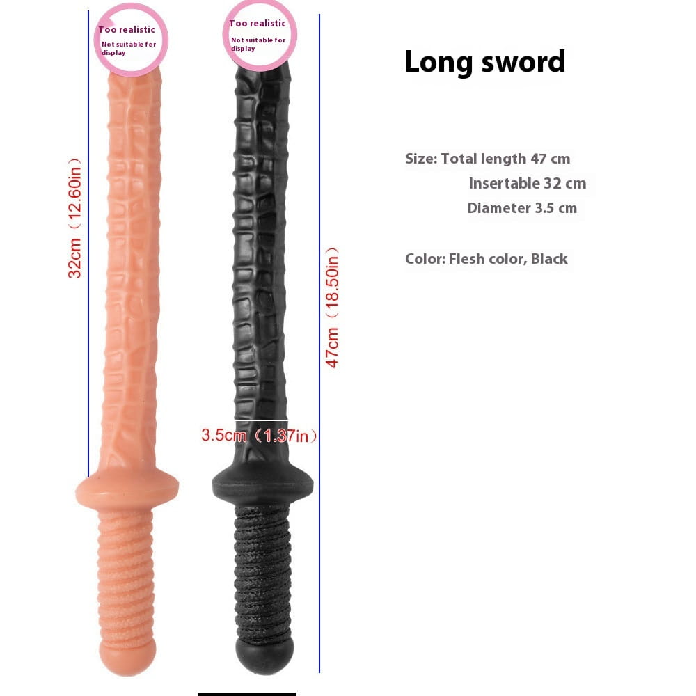 Huge Dildo Sword for epic pleasure and fantasy adventures in weapon modeling simulation.