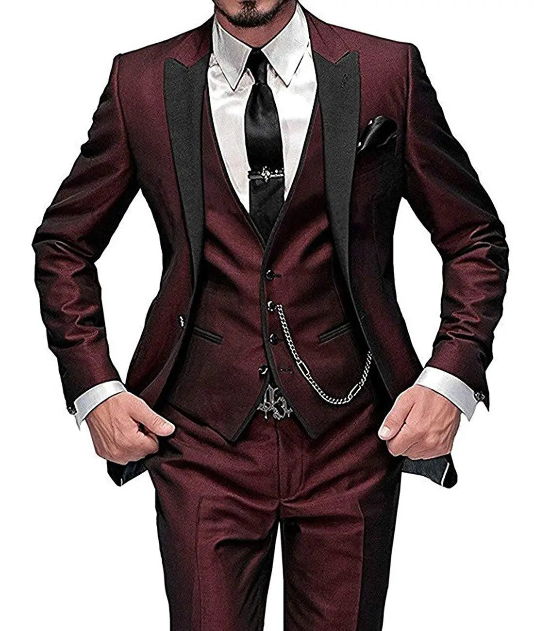 Costume trois pièces pour hommes Meilleur costume de mariage pour le marié