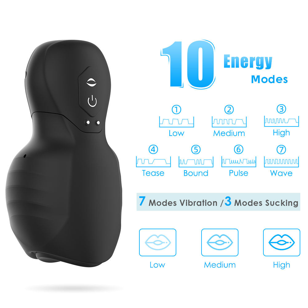 Men's Masturbation Multi Frequency Sucking Vibrating Cup