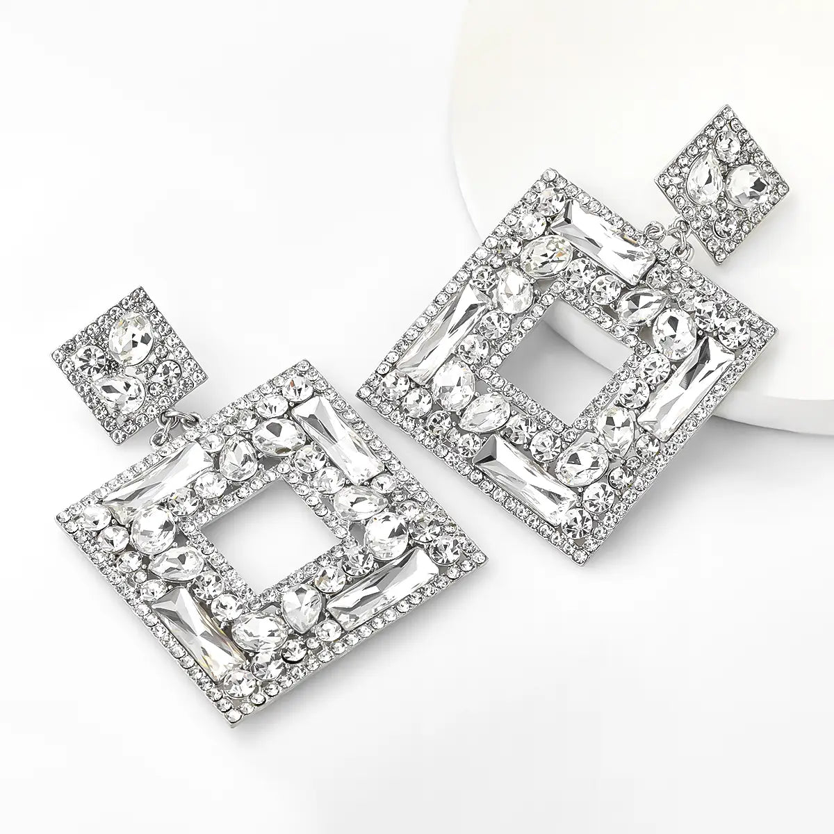 Flash Multi-layer Square Diamond Rhinestone Full Diamond