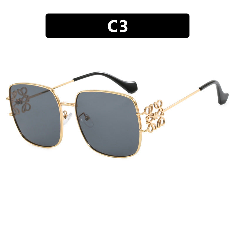 Ladies new personalized simple sunglasses versatile fashion sunglasses