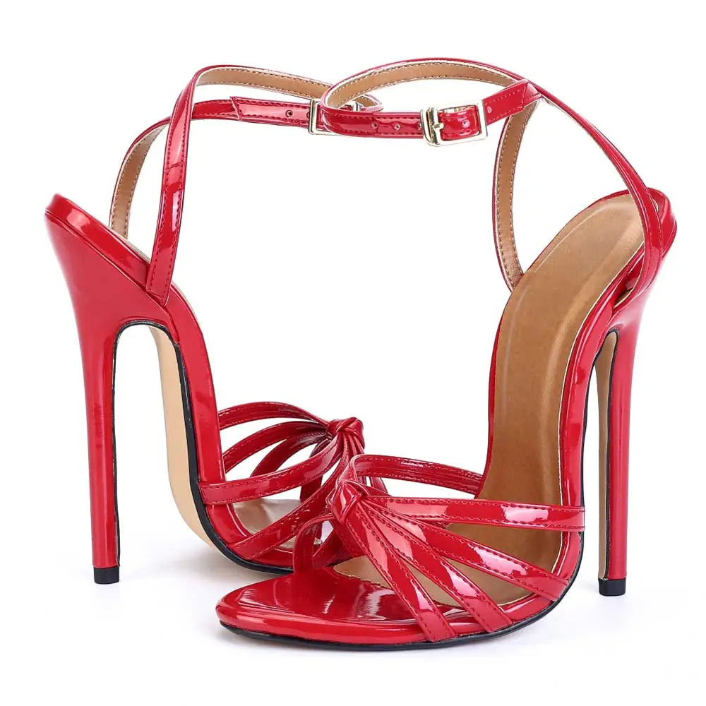 Plus Size Drag Queen Stiletto Sandals Pumps 13.5cm High Heel