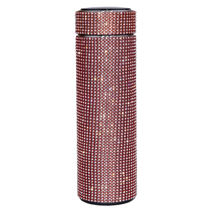 500ml RhinestoneThermos Bottle Stainless Steel Flask for Girls - Pleasures and Sins   Pleasures and Sins