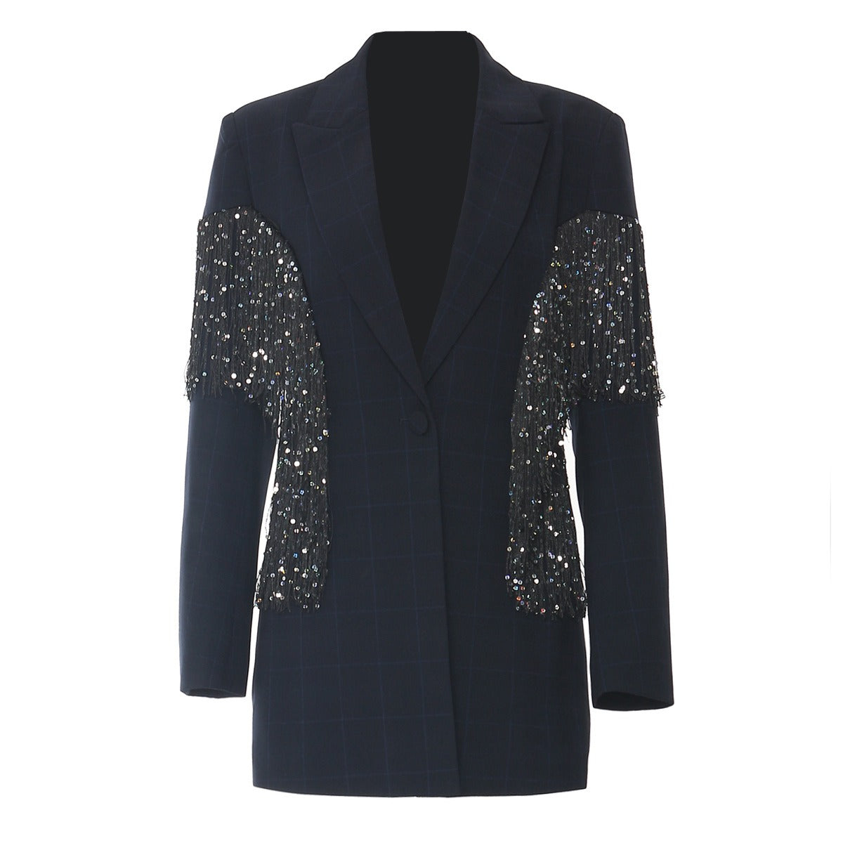 Rhinestone Tasseled Personalized Banquet Ball Small Suit Jacket