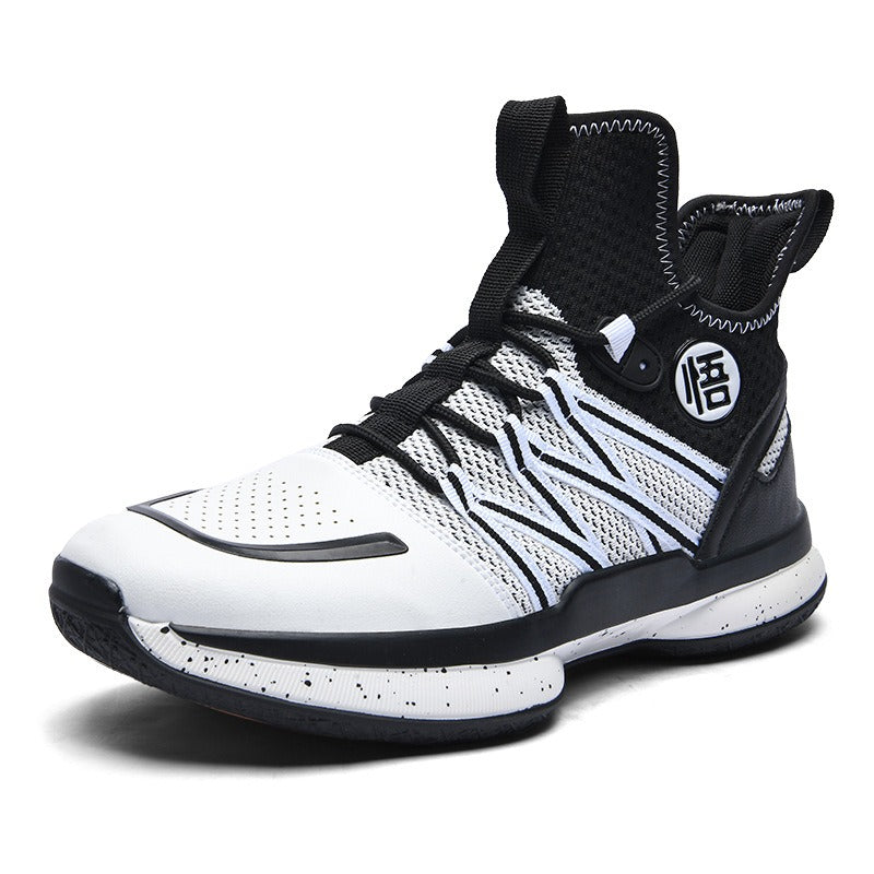 Mens high top basketball shoes with fly woven mesh surface - Pleasures and Sins   Pleasures and Sins