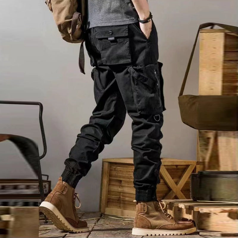 Men's Workwear Pants Straight Cut Outdoor Casual Cargo Pants