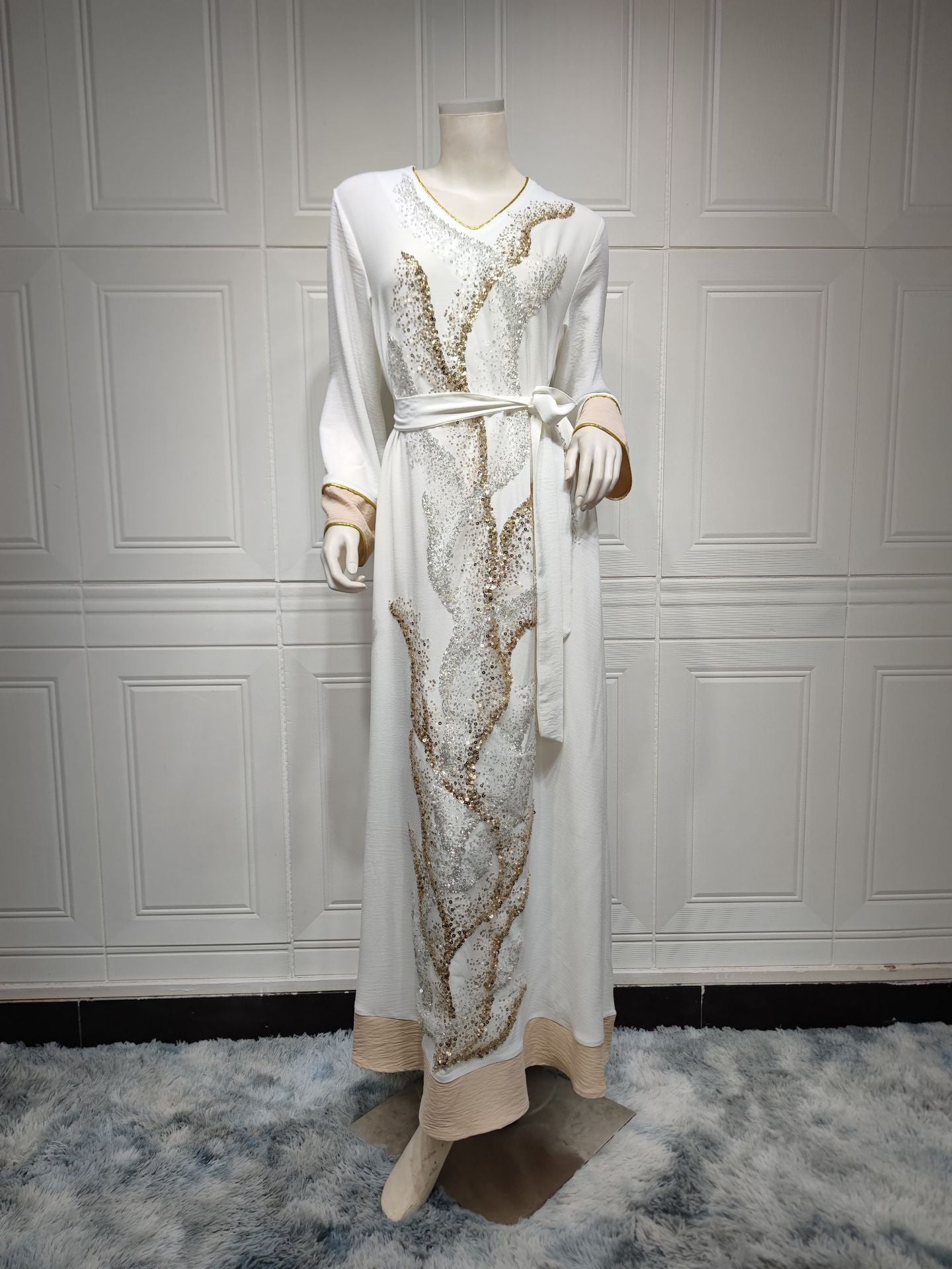 Ladies Muslim Robe Sequin Embroidered Fashion - Pleasures and Sins   Pleasures and Sins