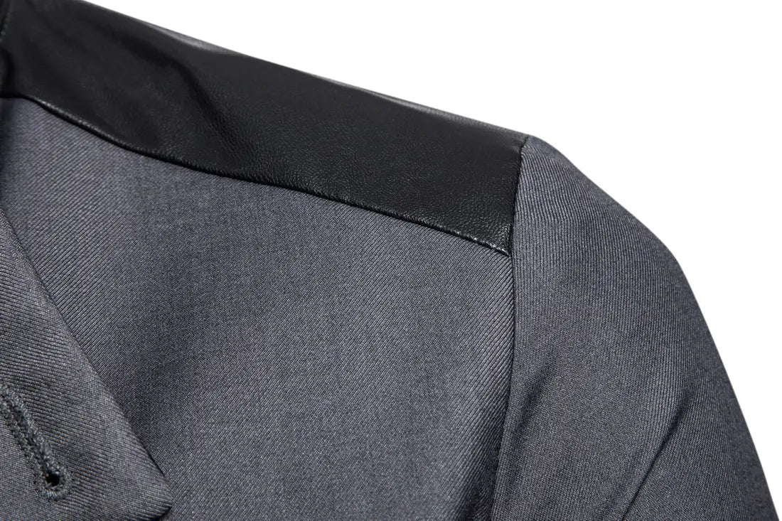 Men’s Tuxedo Wrap Over Casual Suit Jacket