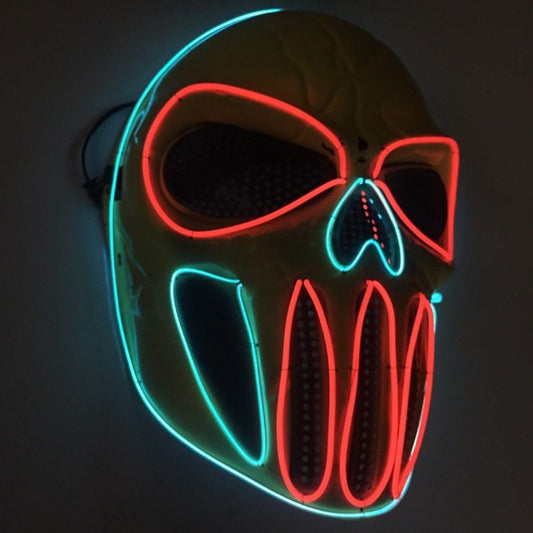 Halloween Light Up UV Mask