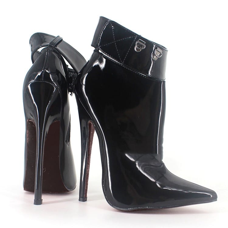 18cm Stiletto High-heeled Shoes With Padlock Detail